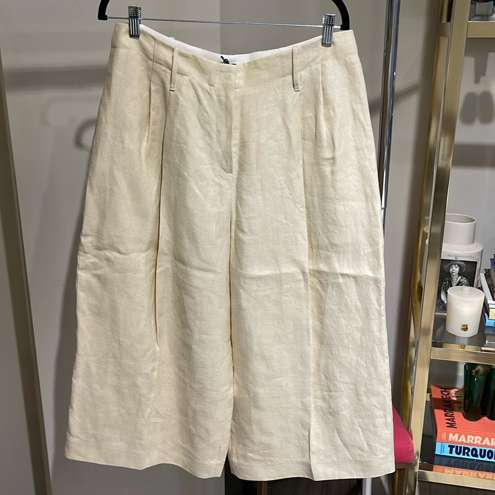 Joseph Linen Twill Wide Leg Pants sz. 42